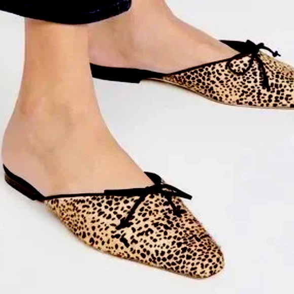 STAUD Shoes - NEW STAUD Gina Cheetah Printed Mule Flats